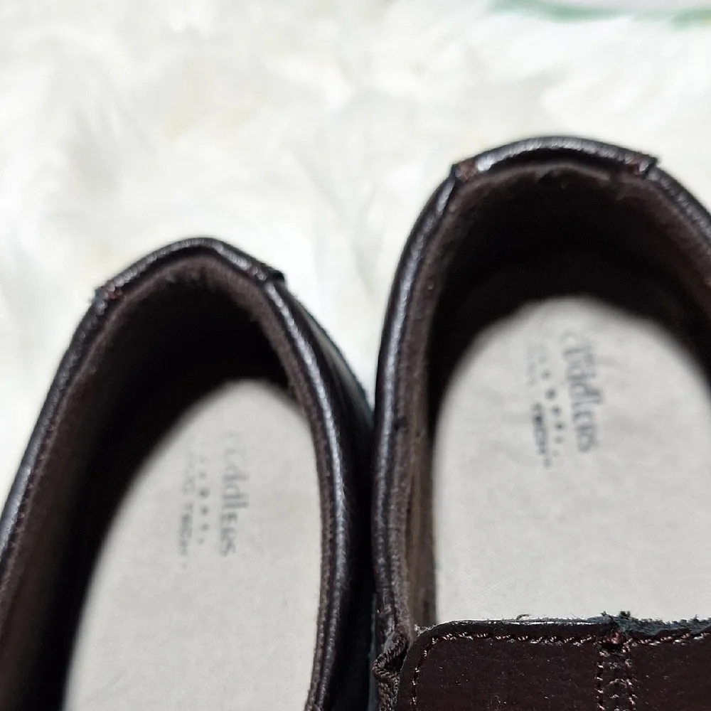 Brown Leather Slip-On Shoes